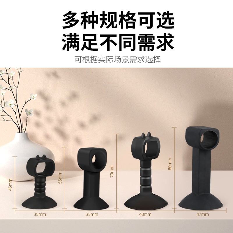 卫生间门吸门阻器固定免打孔新款防撞硅胶门后软胶厕所浴室吸盘挡