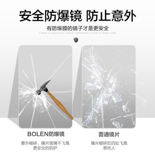 OLEN 饰镜子全身镜试衣镜超白无铜镜 规则落地穿衣镜家用玄关装