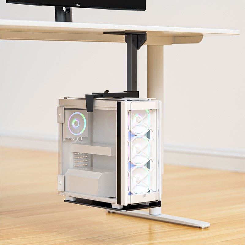 电脑机托架悬挂式机架办公桌调节电脑机箱托架吊盘金属架,收纳整理,主机箱托架,淘宝优惠券,粉丝福利购,淘宝优惠卷