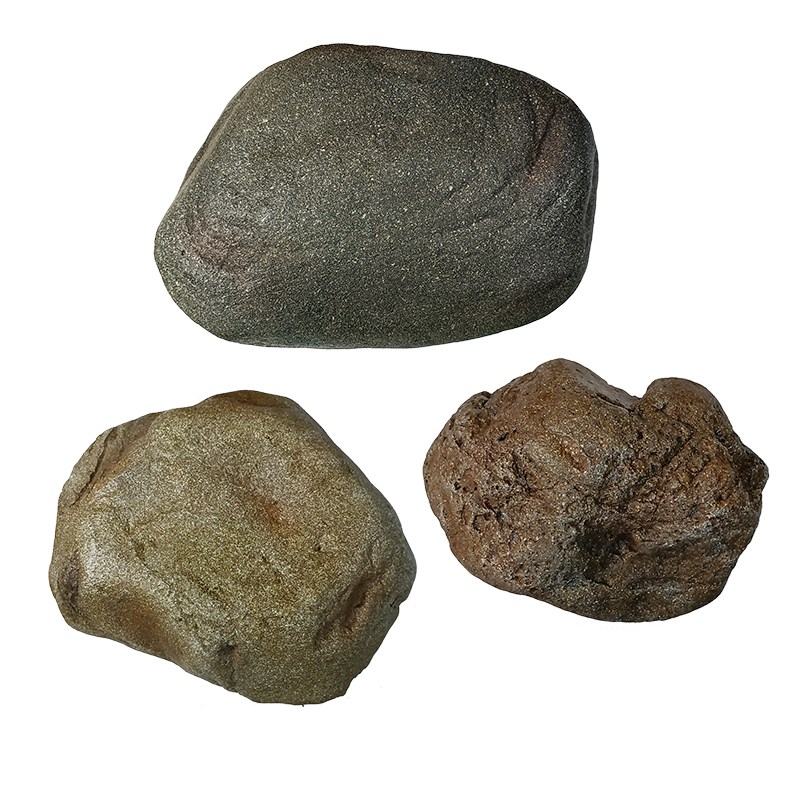 树脂材质仿真小石头造景鹅卵石摆件室内舞台布置道具橱窗小景装饰