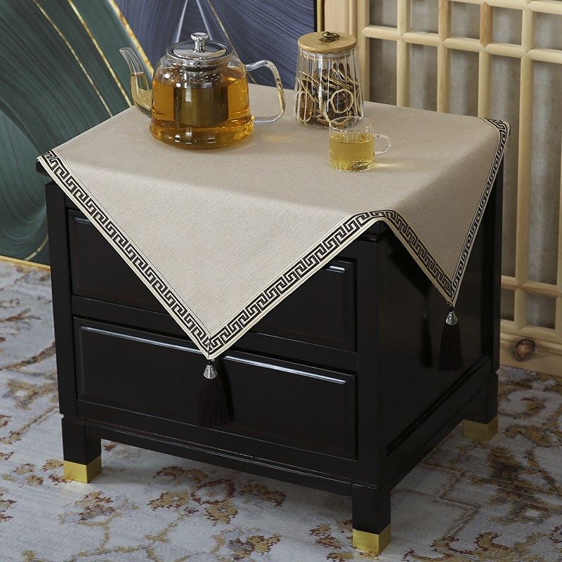 纯色现代餐桌客厅茶几床头柜厚重盖巾茶几布餐桌布艺防水防油,居家布艺,桌布,淘宝优惠券,粉丝福利购,淘宝优惠卷