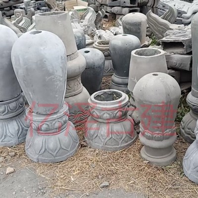 仿古五脊六兽屋顶装饰青瓦脊正吻翘脚凉亭宝顶瓦别墅滴水