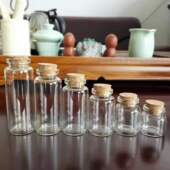 卡口木塞口瓶许愿瓶分装 饰星星 茶密封罐装