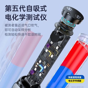 酒精测试仪高精度吹气式交通查酒驾隔夜酒自测便携式家用