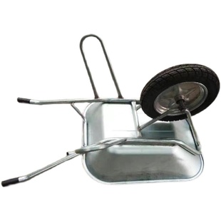 加厚独轮车金属支架农用小推车斗车劳动车工地推拉车艺果园用车