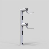 钢管铝合金一体室外防水 支架 源头工厂 头立杆壁装 全藏线