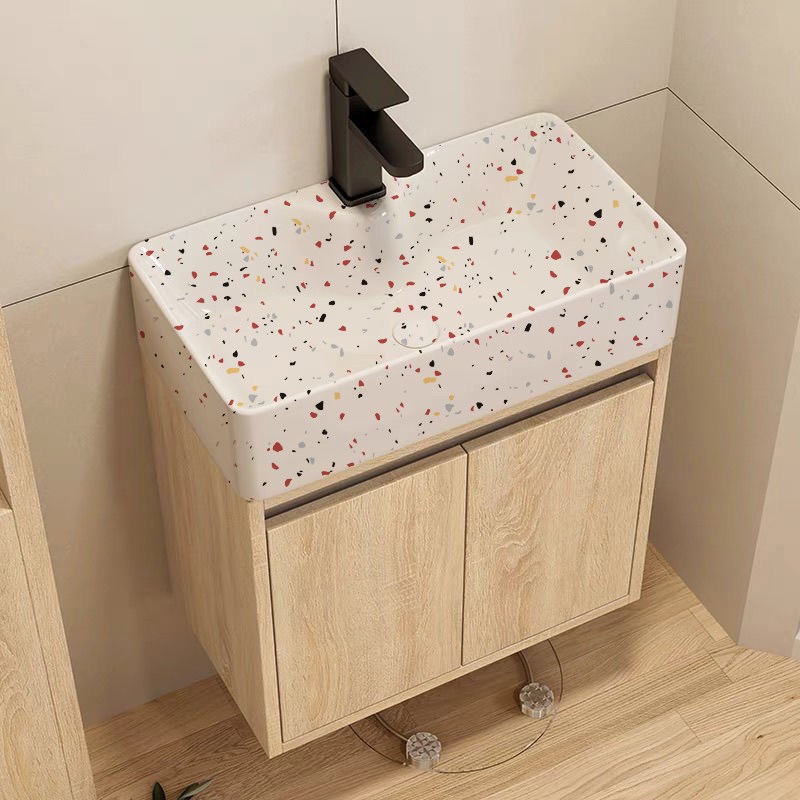 小户型浴室柜迷你洗手盆挂墙式洗脸盆卫生间超窄壁挂洗漱台池