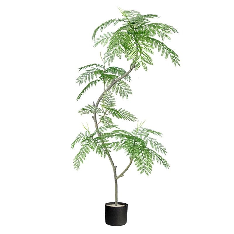 绿植装饰落地大型客厅入户玄关电视柜旁边室内蓝楹仿真,家居饰品,落地摆件,淘宝优惠券,粉丝福利购,淘宝优惠卷