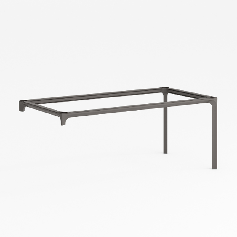 纯铝合金办公工位会议桌架新款桌腿支架员工卡位电脑桌架定制