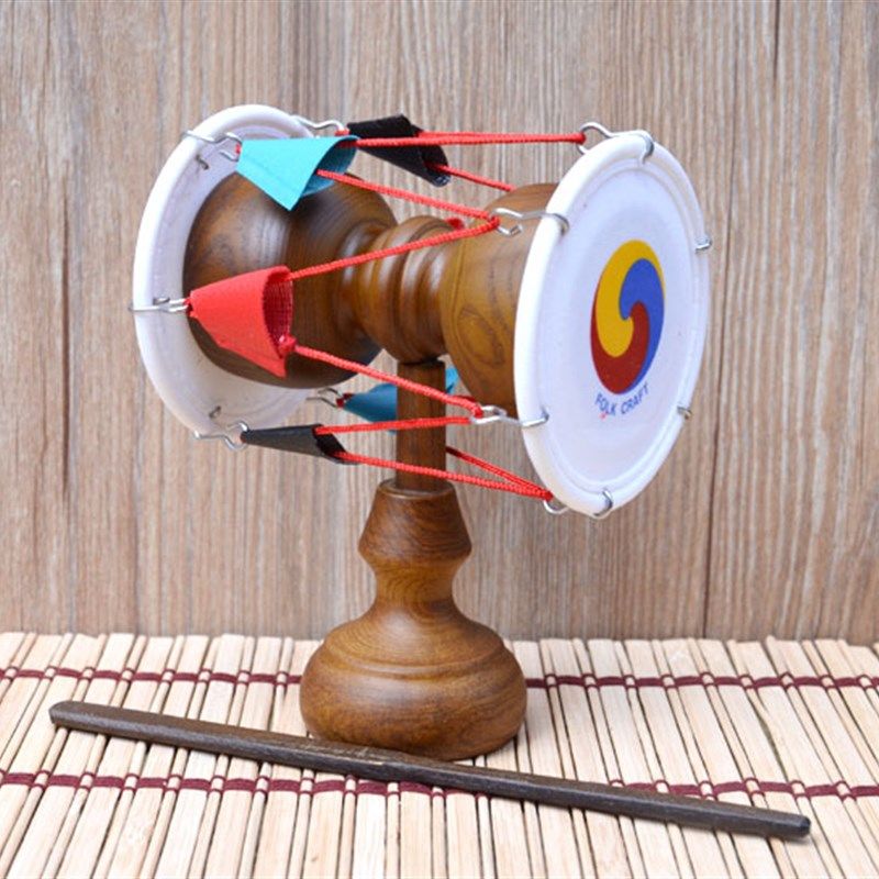 韩国民俗工艺品韩国圆鼓腰鼓挂鼓朝鲜族工艺品吉祥平安鼓