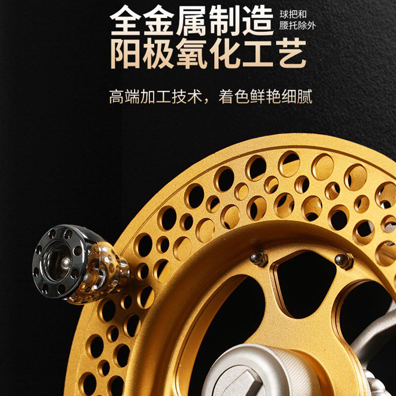 筝友22新款折叠风筝线轮盘高档背带手握轮刹车防倒转风筝轮