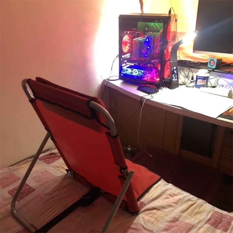 大学生寝室床上靠背椅折叠椅懒人椅躺椅电脑椅懒人椅靠背