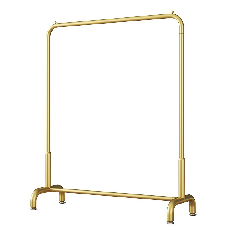 晾衣架卧室内小型挂衣架客厅奶油白落地式放式衣柜加粗展示架子