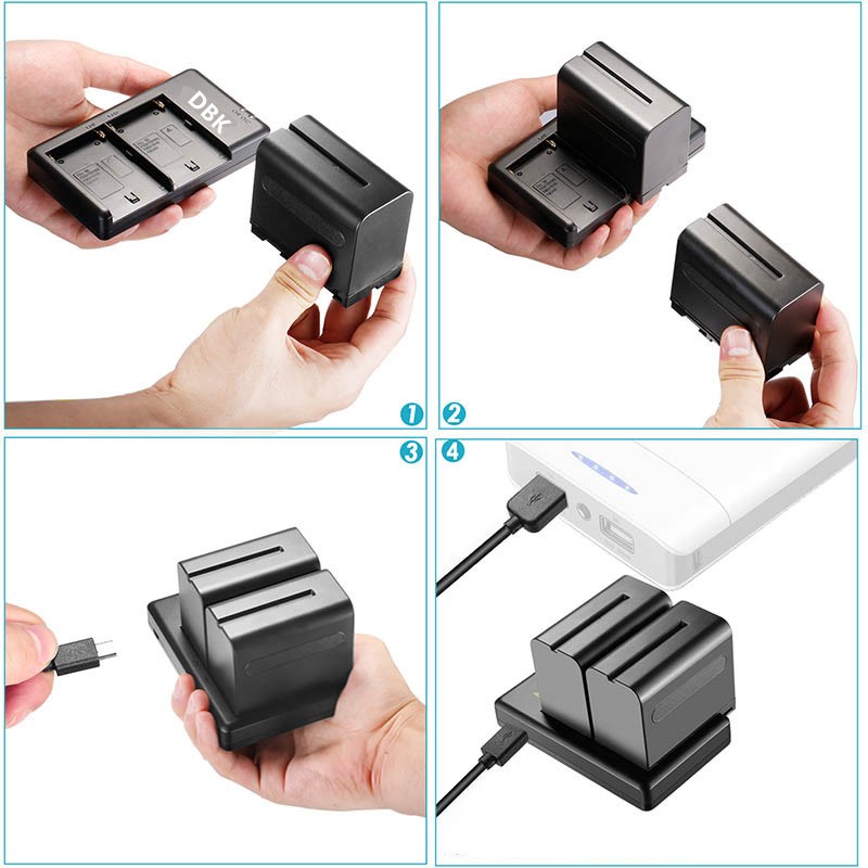 斯丹德NF7电池LED摄影补光灯电动滑轨无线图传监视器F7电池