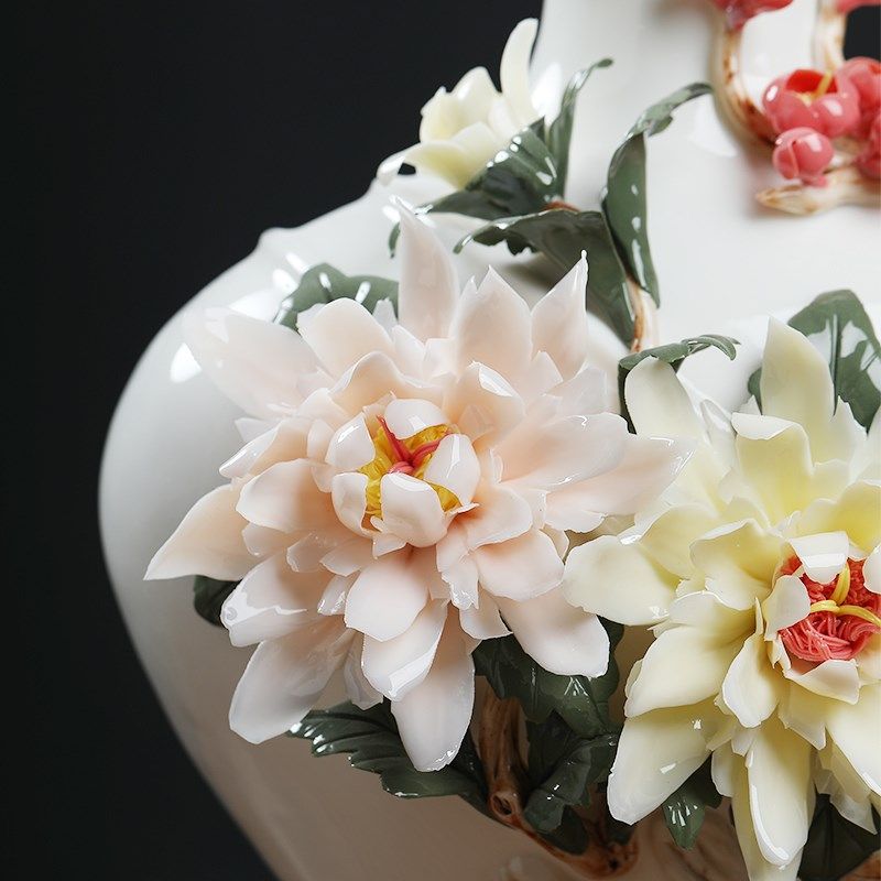 东方泥土陶瓷手工瓷瓶 家居客厅酒柜电视柜博古架装饰品,家居饰品,花瓶,淘宝优惠券,粉丝福利购,淘宝优惠卷