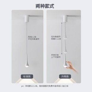 入户玄关小吊灯新款高级感过道装饰水滴氛围吊线灯床头长线灯