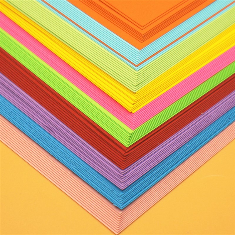 加厚硬卡纸卡纸20g彩色卡纸 彩纸 手工卡纸 DIY卡纸10色彩卡纸