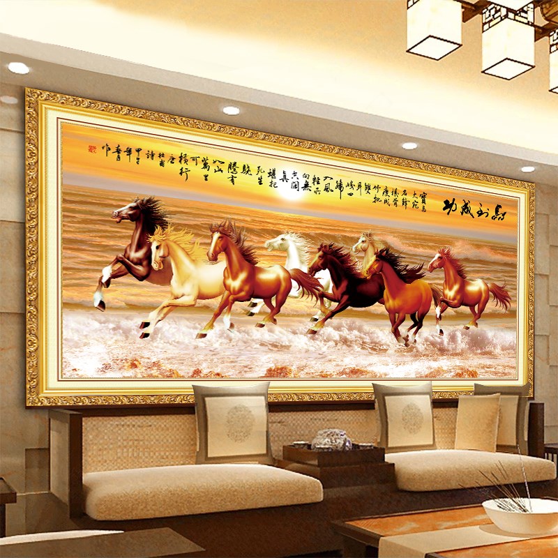 现代简约3D立体墙贴孔雀自粘壁画客厅装饰画墙纸沙发背景墙图片
