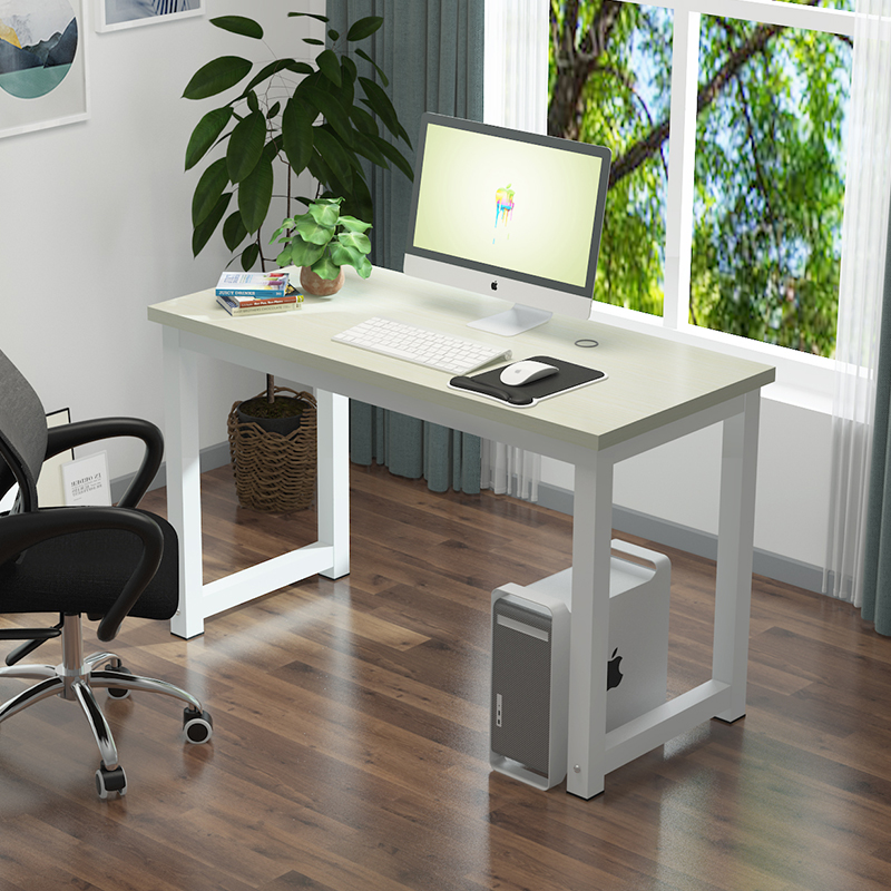 台式电脑桌家用书桌子卧室写字台课桌椅学习笔记本办公培训桌