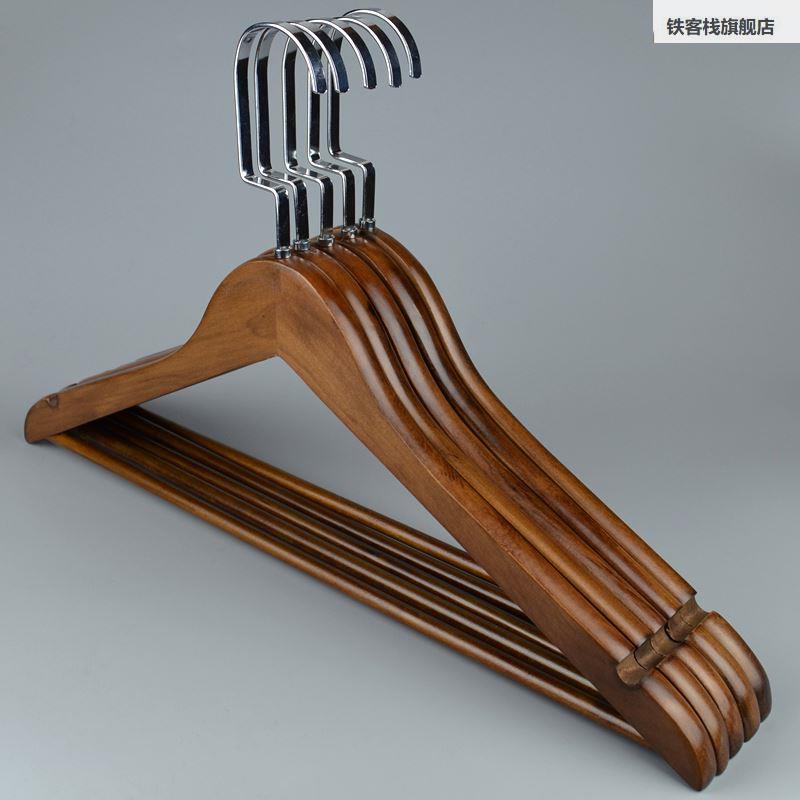 衣架实复木古木质挂衣架防滑家用衣撑服生装店痕无学晾宿舍衣架子