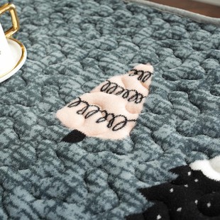 桌子罩烤火方形取暖加厚电炉绒长桌加茶几桌布电新款炉火冬天烤