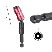 电钻旋转角度批头磁性万向连接杆六角延长杆电钻子加长转接杆