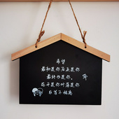 黑板挂牌店铺提示牌展示营业中面挂墙手写广告牌门口告示留言板