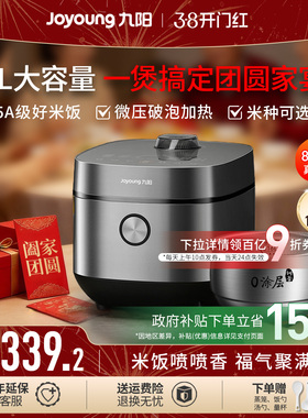 九阳电饭煲0涂层正品316不锈钢内胆5升L家用大容量6人2026新款锅