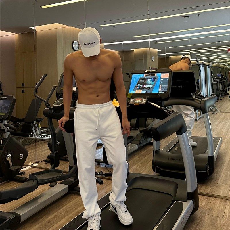 光膀子哥【350克棉感】高克重小直筒显瘦显高拉链开叉运动卫裤男,男装,卫裤,淘宝优惠券,粉丝福利购,淘宝优惠卷