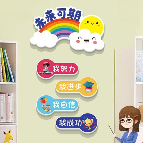 幼儿园墙面装饰环创材料用品喝水区卫生角K班级文化墙教室布置墙