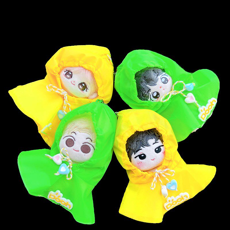 娃衣可爱10cm1n5cm棉花z娃娃玩偶海星体小雨衣挂件书包配饰