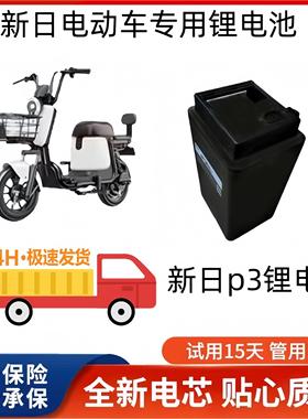 新日p3锂电池XC1GT1电动车锂电池48V12AH24A新国标专用新日锂电瓶