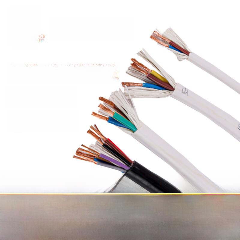 奇帆电缆Rvv2 3 4 5芯1.5 2.5 4 6 10方铜芯家用电源线软护套