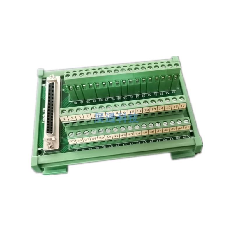 端子台 SCSI68F-DB-C 母头 DB孔型 采集卡转接 中继端子 HDB68P芯