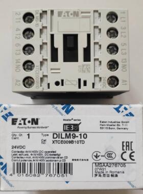 EATON伊顿穆勒DILM7,9,12,15,17,25,32,38 -10/01C(24VDC)接触器