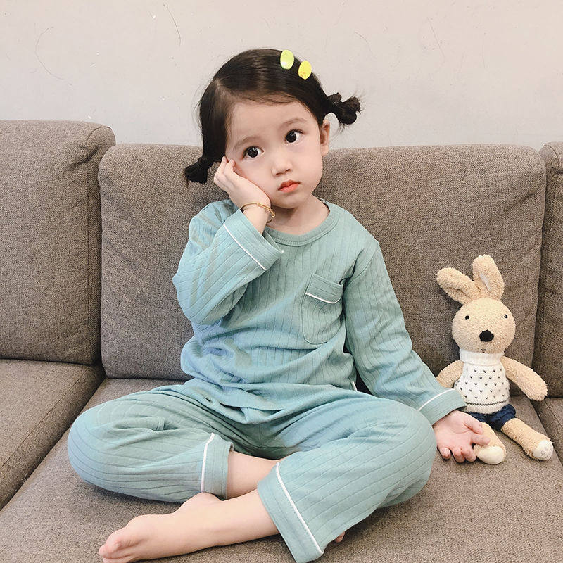 儿童内衣套装纯棉男童秋衣秋裤宝宝睡衣全棉家居服二件套女孩打底