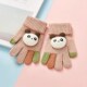 儿童手套冬季 5岁幼小童男女宝宝可爱卡通保暖五指手套 针织毛线3