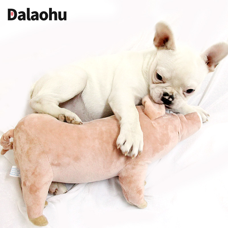 法斗睡觉伴侣四脚猪猪法国斗牛犬柯基泰迪英斗比熊宠物狗毛绒玩具