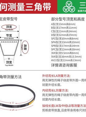 三维三角带C型4928/C4950/C5004/C5029/C5050/C5100/C5150/C5182