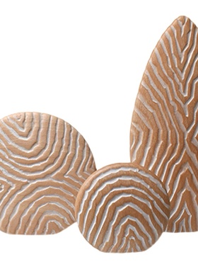 象有形/创意北欧风 原木雕刻 艺术手工雕刻肌理 家居桌面装饰摆件