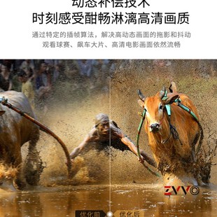 ZVVO 100 120寸灰晶抗光幕布黑晶高清画框幕布4K长短焦投影幕16 9