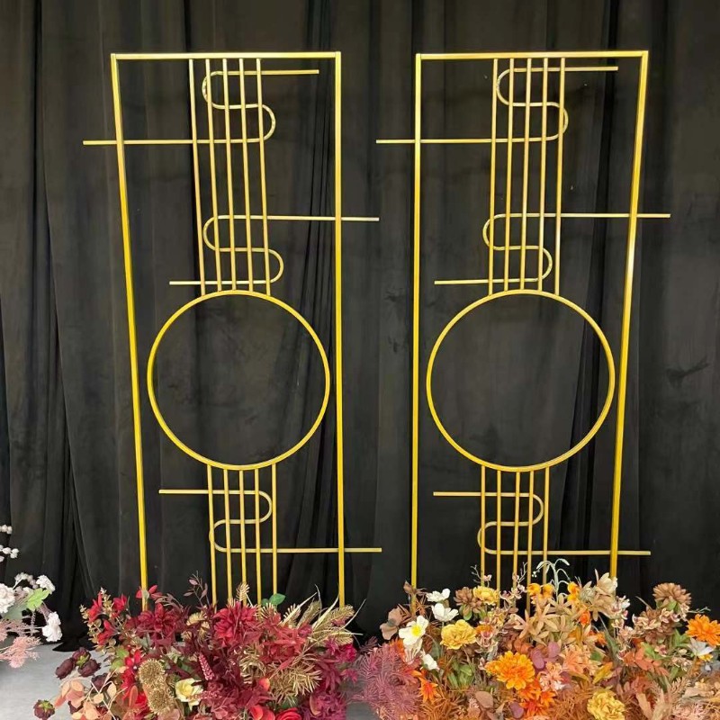 新款婚庆道具中式婚礼屏风铁艺摆件江南风婚礼梦里香屏风装饰背景