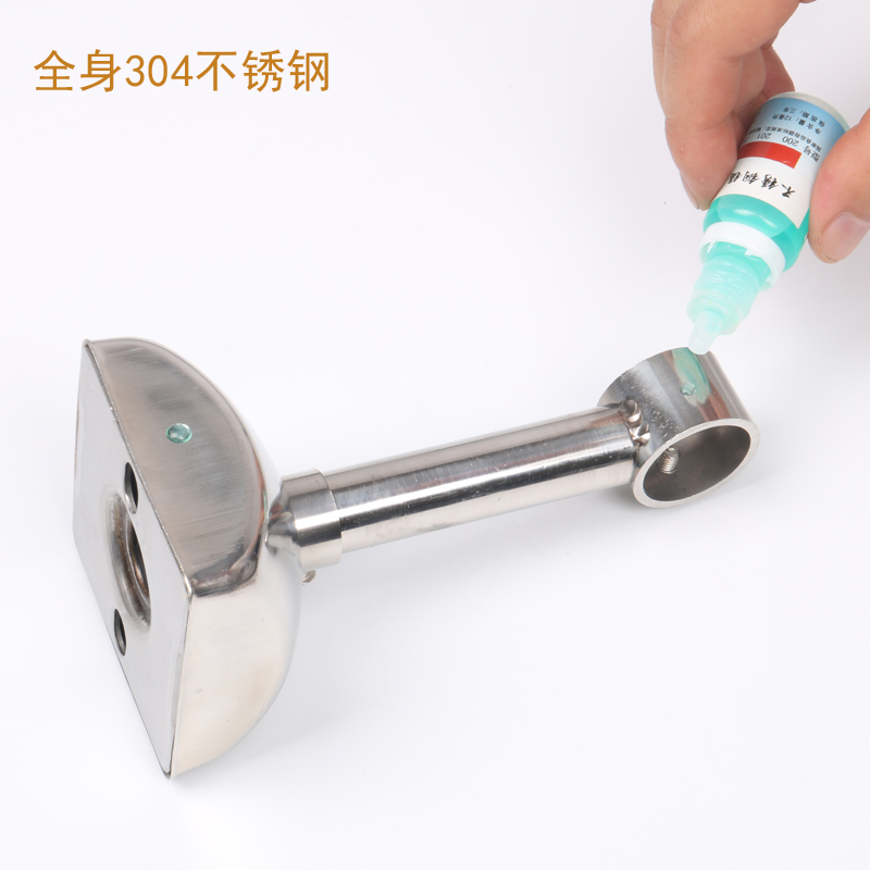 阳台固定式晾衣杆 单挂衣杆加厚晒凉衣架墙顶装吊座