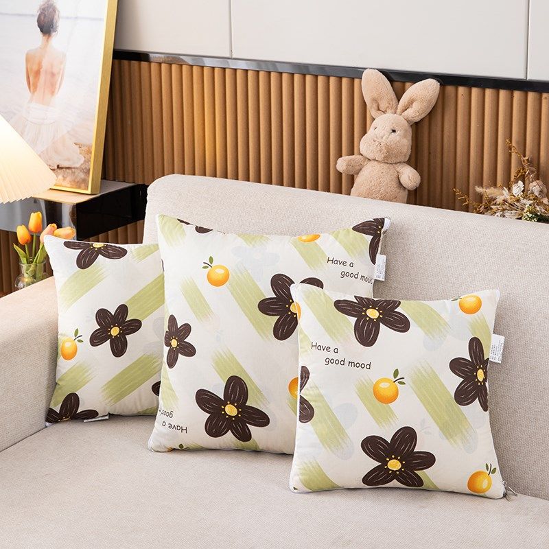 全棉二合一抱枕被车载靠垫腰靠沙发午休空调被午睡毯子,居家布艺,抱枕被,淘宝优惠券,粉丝福利购,淘宝优惠卷