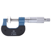 青海青量电子数显齿轮公法线千分尺纸张测量盘头螺旋测微器