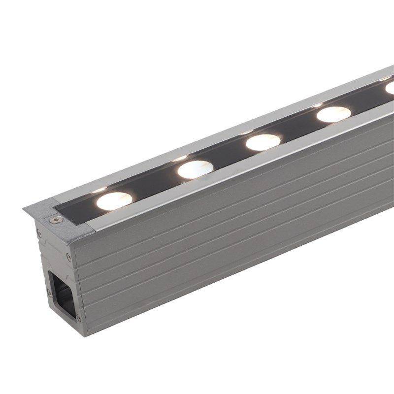 LED地埋灯长条形埋地洗墙灯防水DC2W2WWW白暖黄光七彩新