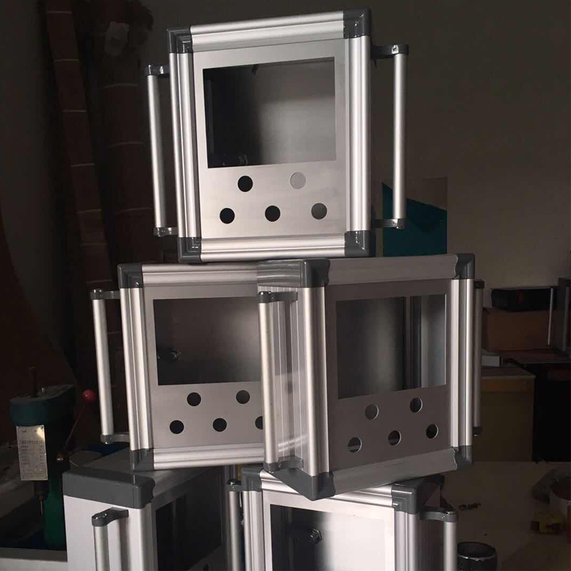 悬臂吊臂操作箱触摸屏数控系统控制铝合金机床旋转支架