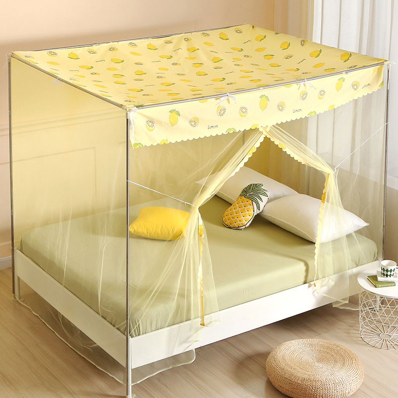 蚊帐家用单门加密夏天宫廷落地1.m人米床通用1M学生宿舍