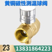 玉环黄铜磁性测温球暖通带锁闭钥匙防盗门N