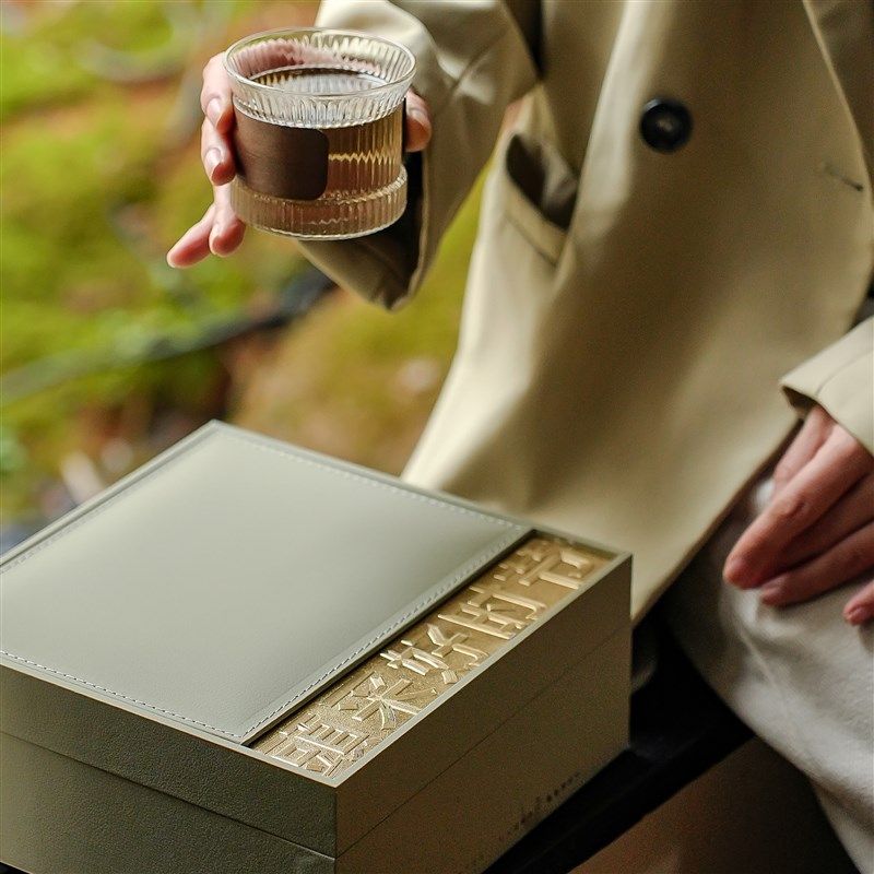 春茶新款端商务礼盒皮盒铁玻璃杯咖啡杯防烫空盒节日礼品,包装,茶叶包装,淘宝优惠券,粉丝福利购,淘宝优惠卷